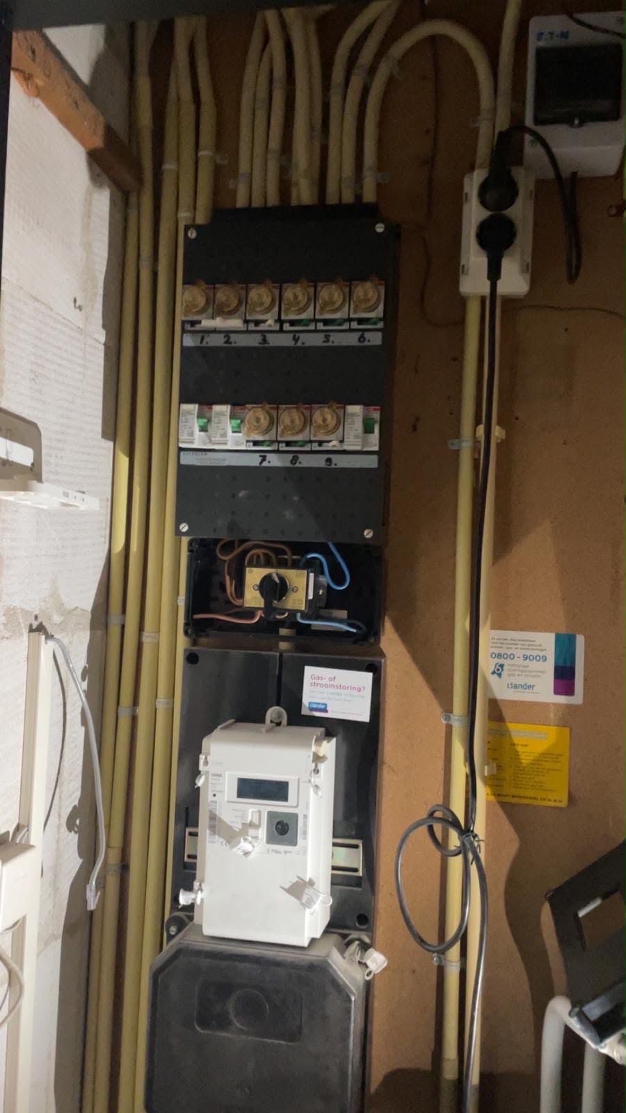 Vervanging oude meterkast en bedrading